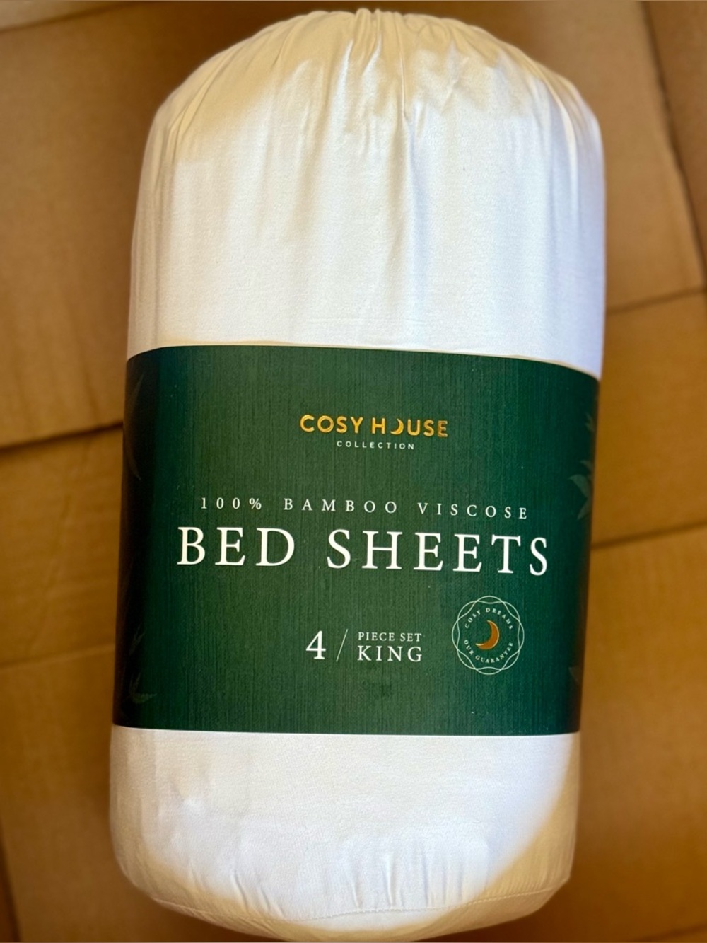 NIB Cozy Earth King Bamboo Sheets